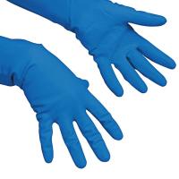 Резиновые перчатки Многоцелевые М, синий 100753