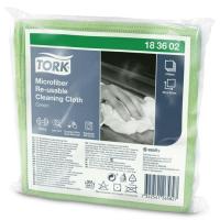 183602 Tork Premium салфетка микрофибра многоразового использования W зеленый 30,5*30,5см/6