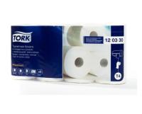 120330 Tork туалетная бумага в стандартных рулонах ультрамягкая, 3-слойная, белая, 15 м, комплект 8 
