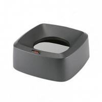 Ирис крышка для контейнера воронкообразная квадратная, черная