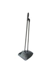 Совок с щеткой серый