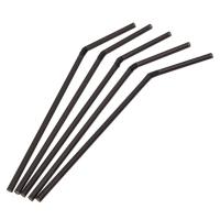 трубочки черные с изгибом