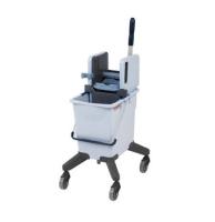 Тележка 1-ведерная КомбиСпид Про 25 л на колесах с вертикальным отжимом без транспортировочной ручки