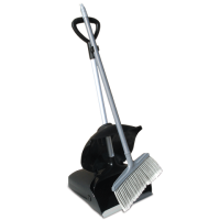 Совок-ловушка пластик с крышкой на колесах+щетка Н1132