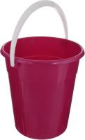 Ведро пластмассовое 10 литров, бордовое  