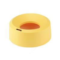 Ирис крышка для контейнера воронкообразная круглая, желтая 