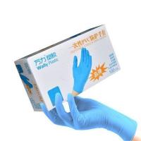 Перчатки нитриловые SYNTHETIC GLOVES размер L, голубые, текстурированные, неопудренные,50 пар в упак