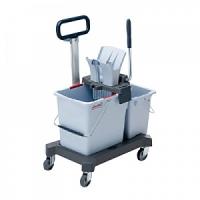 Ультраспид Про:2-х ведерная  система  25л+10л на платформе с тунн.отжимом и тр. ручкой 147209