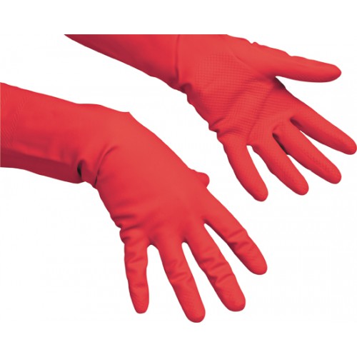 Резиновые перчатки Многоцелевые L  красный 100751
