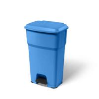 Гера контейнер пластиковый с педалью и крышкой 60 л синий 137753