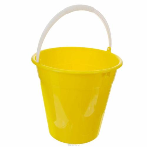 Ведро пластмассовое 5 литров, желтое