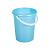 Ведро пластмассовое 5 литров, голубое