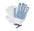 Перчатки трикотажные 4-х нитка с ПВХ, белые