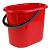 Ведро пластмассовое 12 литров овальное, красное