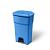 Гера контейнер пластиковый с педалью и крышкой 60 л синий 137753