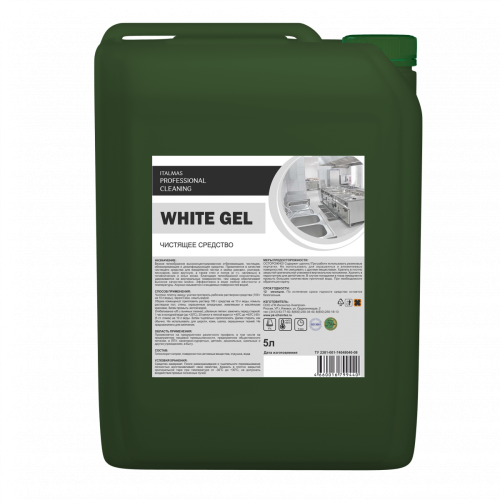 WHITE GEL 5 л, Чистящий и дезинфицирующий гель для сантехники с отбел.эффектом, Ижсинтез, арт.440