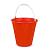 Ведро пластмассовое 10 литров, оранжевое