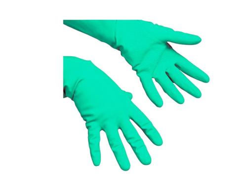 Резиновые перчатки Vileda Многоцелевые, зеленые, размер М, 100756
